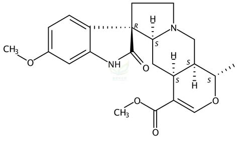 11 甲氧基钩藤碱 C 11 Methoxyuncarine C Spiro 3H indole 3 6 4 aH 1H pyrano 3 4