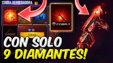 COMO SACAR LA MP40 COBRA CON SOLO 9 DIAMANTES EN FREE FIRE PATRON