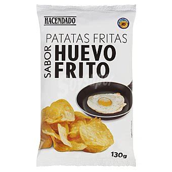 Hacendado Patatas Fritas Lisas Sabor Huevo Frito Paquete G