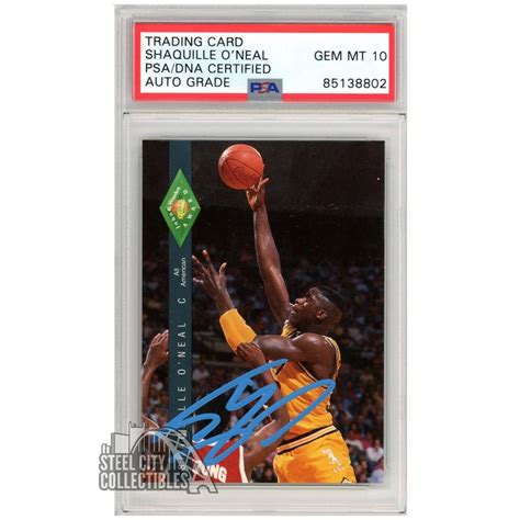 Shaquille O Neal 1992 93 Classic Four Sport Autograph Rookie Card 318