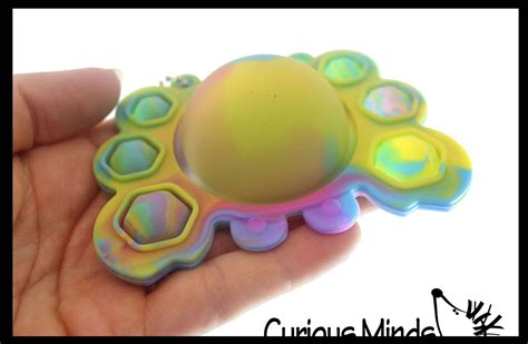 Set Of 3 Animal Flip Inside Out Crab Octopus Turtle Bubble Pop