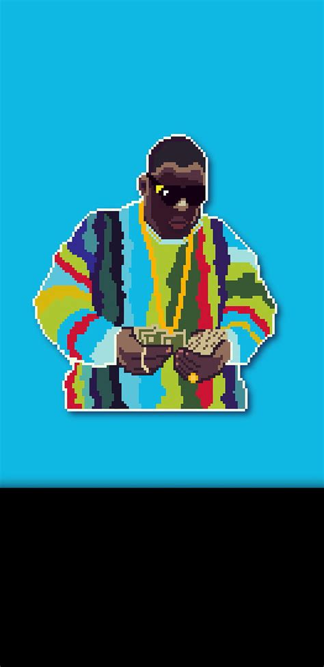 Amoled Big 8 Bit Biggie Black Hip Hop Music Notorious Rap Rapper