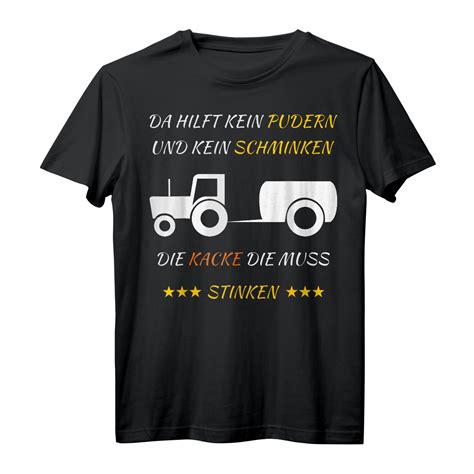 Landwirt Bauer Traktor Trecker Spruch G Lle Fahren T Shirt Lustiges