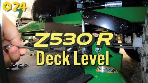 How To Level John Deere Z530R Zero Turn Mower Deck YouTube