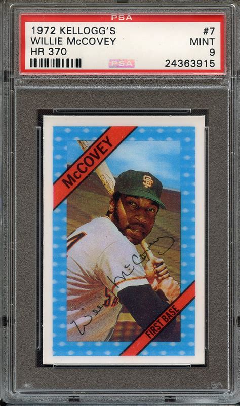 Lot Detail Kellogg S Willie Mccovey Hr Psa Mint