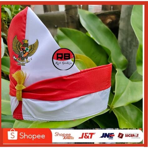 Jual Bendera Bendo Belangkon Ikat Kepala Merah Putih Spesial