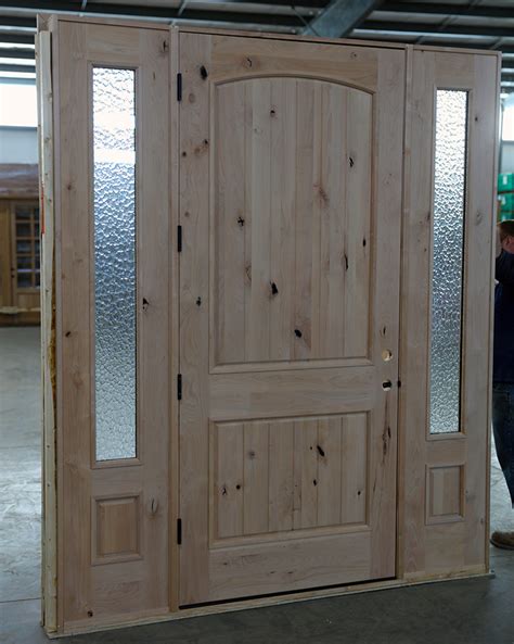 42x96 Knotty Alder Entry Doors