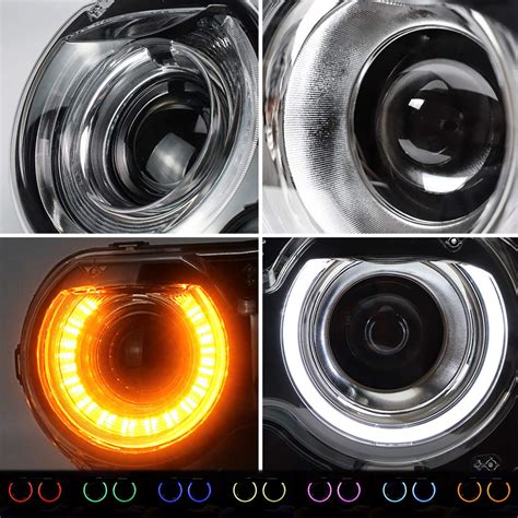 Buy VLAND Multi Color LED Projector RGB Headlights Assembly Compatible