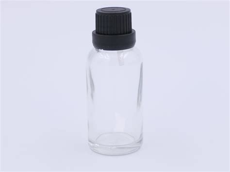 30ml Clear Glass Bottles With 0 6mm Dripper Insert And Tamper Evident Cap Pack Of 110 Rapid Labs