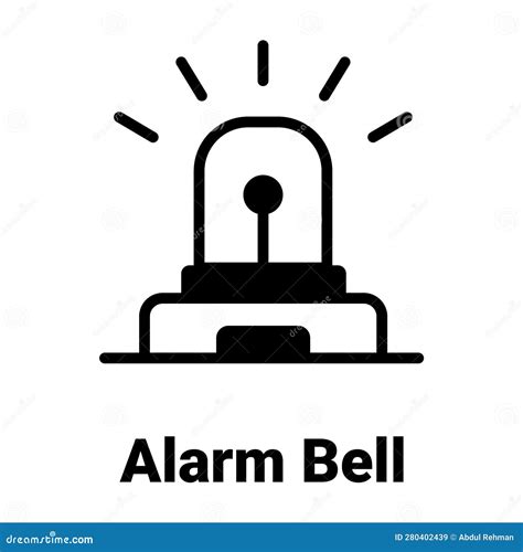 Icono Del Vector De Campana De Alarma Ilustraci N Del Vector