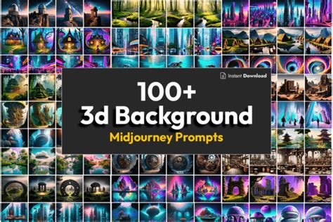 100 Midjourney Prompts For 3d Background Graphic By Designlaz