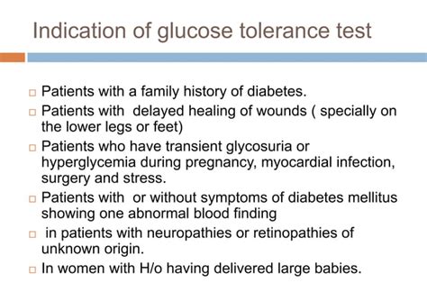 Topic Glucose Tolerance Test Gtt Biochemistry Ppt