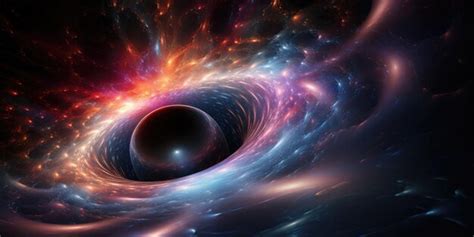 Premium Photo | Illustration of a quantum black hole This shows the ...