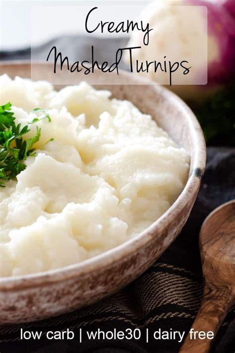 Creamy Low Carb Mashed Turnips Recipe