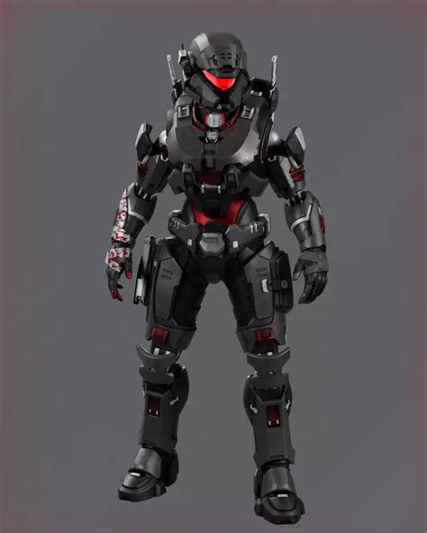 Halo Spartan Armor Halo Armor Sci Fi Armor Body Armor Robot Concept Art Armor Concept