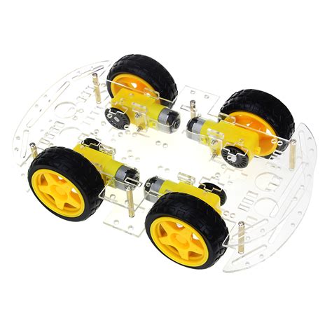 Wd Robot Smart Car Chassis Kits Car With Speed Encoder For Arduino At