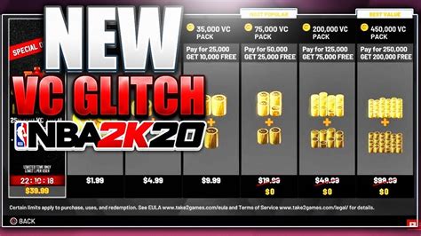 NBA 2K20 VC GLITCH * NEW * UNLIMITED VC GLITCH AFTER PATCH 9! 20K VC IN ...