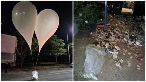 Korut Kirim Ribuan Balon Udara Angkut Sampah Pupuk Kandang Ke Korea