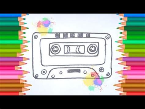 CÓMO DIBUJAR UN CASSETTE HOW TO DRAW A CASSETTE COMMENT DESSINER