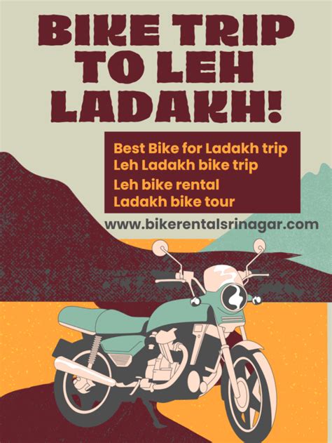 Bike For Ladakh Trip - BikeRentalSrinagar