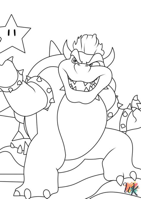 Dibujos Para Colorear Bowser Descargar E Imprimir Gratis