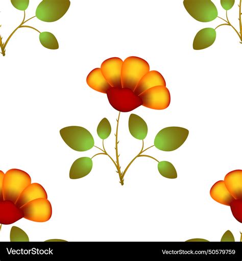 flower pattern  royalty  vector image vectorstock