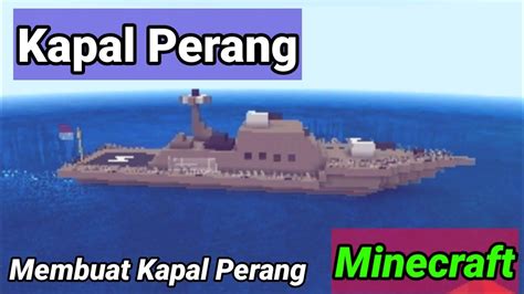 Cara Membuat Kapal Perang Di Minecraft YouTube