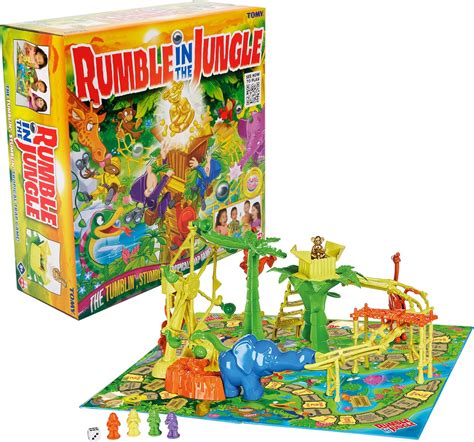 Tomy Rumble In The Jungle Juego De Mesa Familiar De Marble Run Para