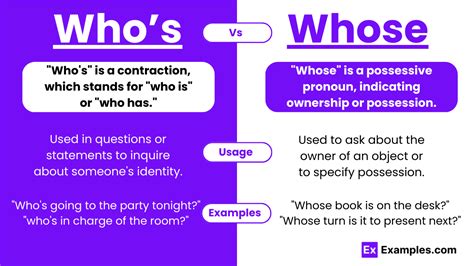 Whos Vs Whose Meanings Differences Usage Examples