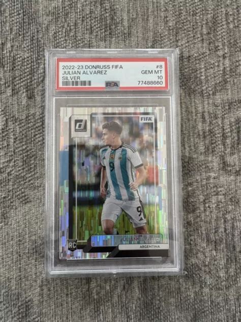 PANINI DONRUSS FIFA 2022 23 Julian Alvarez RC Argent PSA 10 EUR 58