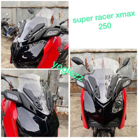 Jual Windshield Yamaha Xmax Flyscreen New Xmax Super Racer