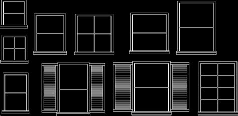 Colecci N Detallada De Ventanas En Dwg Kb Librer A Cad