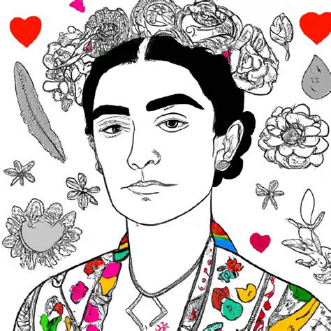 Desenhos De Frida Kahlo Para Imprimir E Colorir