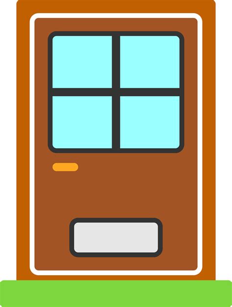 Front Door Vector Icon Design 25965684 Vector Art At Vecteezy