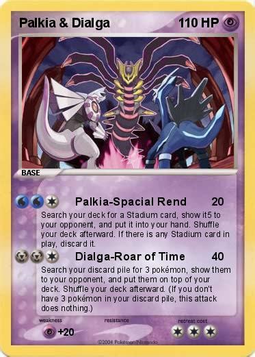 Pokémon Palkia Dialga 7 7 - Palkia-Spacial Rend - My Pokemon Card