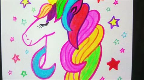 Come Disegnare E Colorare Un Colorato Cavallo Unicorno Facile E