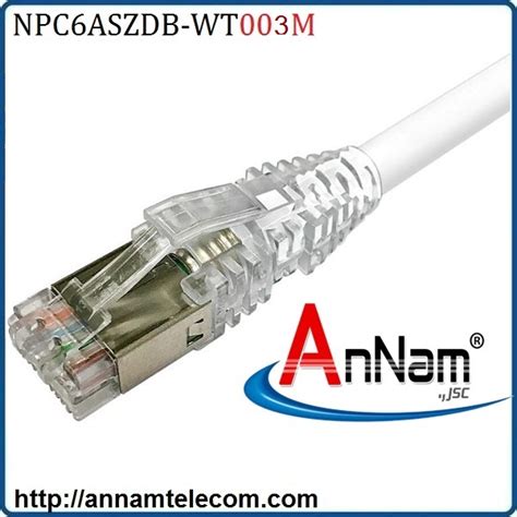 NPC6ASZDB WT003M NPC RJ45 Patch Cord Category 6A SFTP LSZH 3M