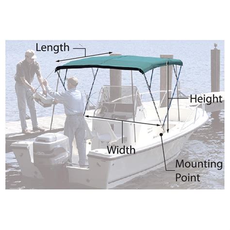 Attwood® Pontoon Bimini Top 1 Square Tubing 4 Bow Frame 298128