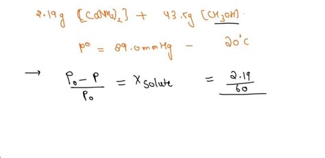 Solved What Is The Vapor Pressure At C Of An Ideal Solution