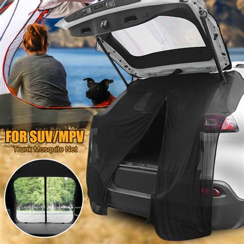 Free Ship Car Tailgate Mosquito Net Rear Windshield Sunshade Magnetic