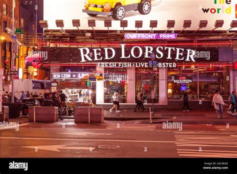 Red Lobster Restaurant Times Square New York City United States Of