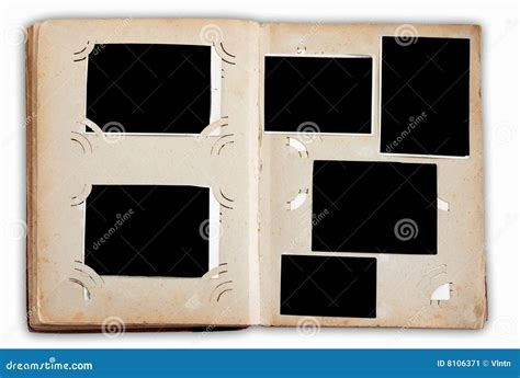 vintage photo album  empty  stock image image  grunge