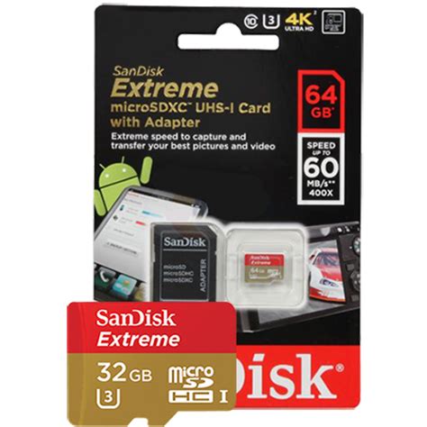 Sandisk Extreme Microsdhc Uhs I U3 32gb Class 10