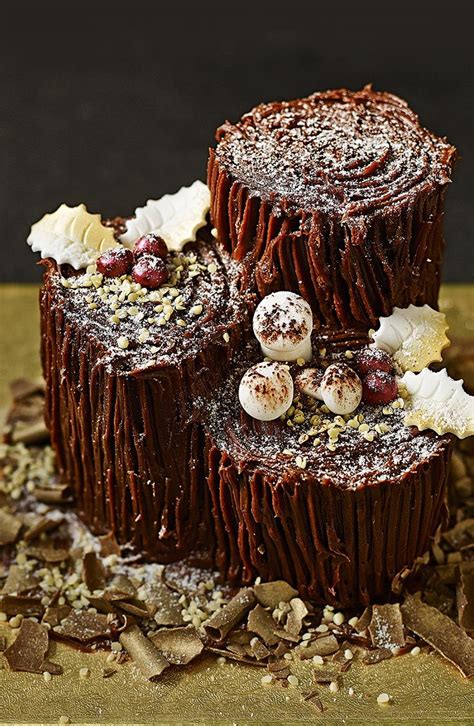 Yule Log Cake Decorations Geri Scales