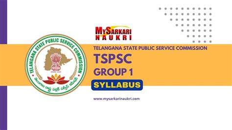 TSPSC Group 1 Syllabus Prelims Mains MySarkariNaukri En