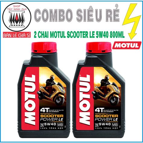 COMBO 2 MOTUL SCOOTER POWER LE 5W40 800ML Shopee Việt Nam