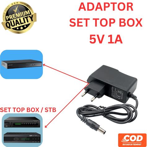 Jual Adaptor Set Top Box Stb V A V A Power Adaptor Led Modem