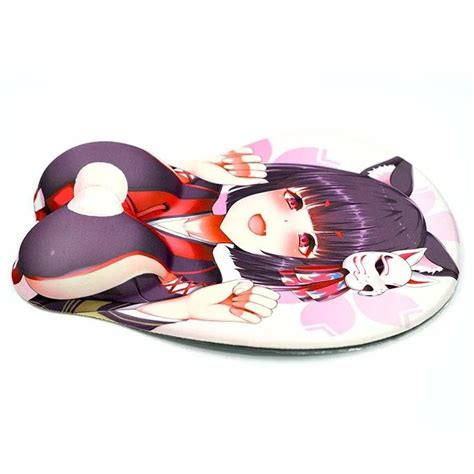 Ergonomic Silicone Gel Cartoon 3D Anime Mouse Pad Sexy Breast Girl Boob