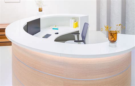 Vale Oval Reception Desk Reception Desks Spaceist