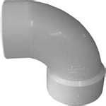 Canplas L Sanitary Street Pipe Elbow In Spigot X Hub Deg